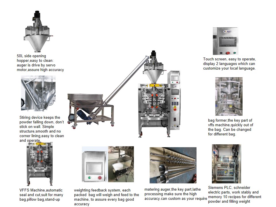 DJ-3B250 Automatic 50-3000g Powder Packing Machine 6