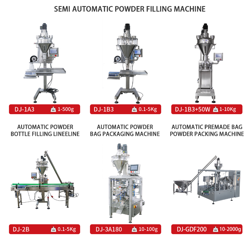 Dingjiang - Automatic filling and nitrogen sealing machine milk protein powder filling machine 500g automatic powder bag pack 20