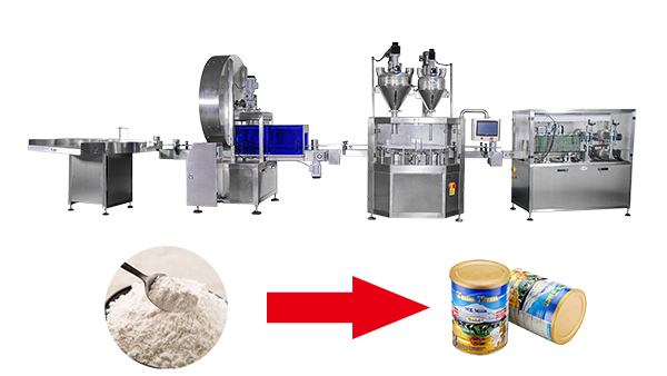 Dingjiang - cans/bottles/Jar whey powder Semi auto powder filling machine 1kg semi automatic powder pack 18