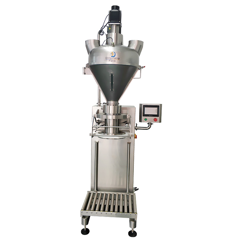Dingjiang - cans/bottles/Jar whey powder Semi auto powder filling machine 1kg semi automatic powder pack 10