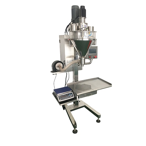 Dingjiang - cans/bottles/Jar whey powder Semi auto powder filling machine 1kg semi automatic powder pack 8
