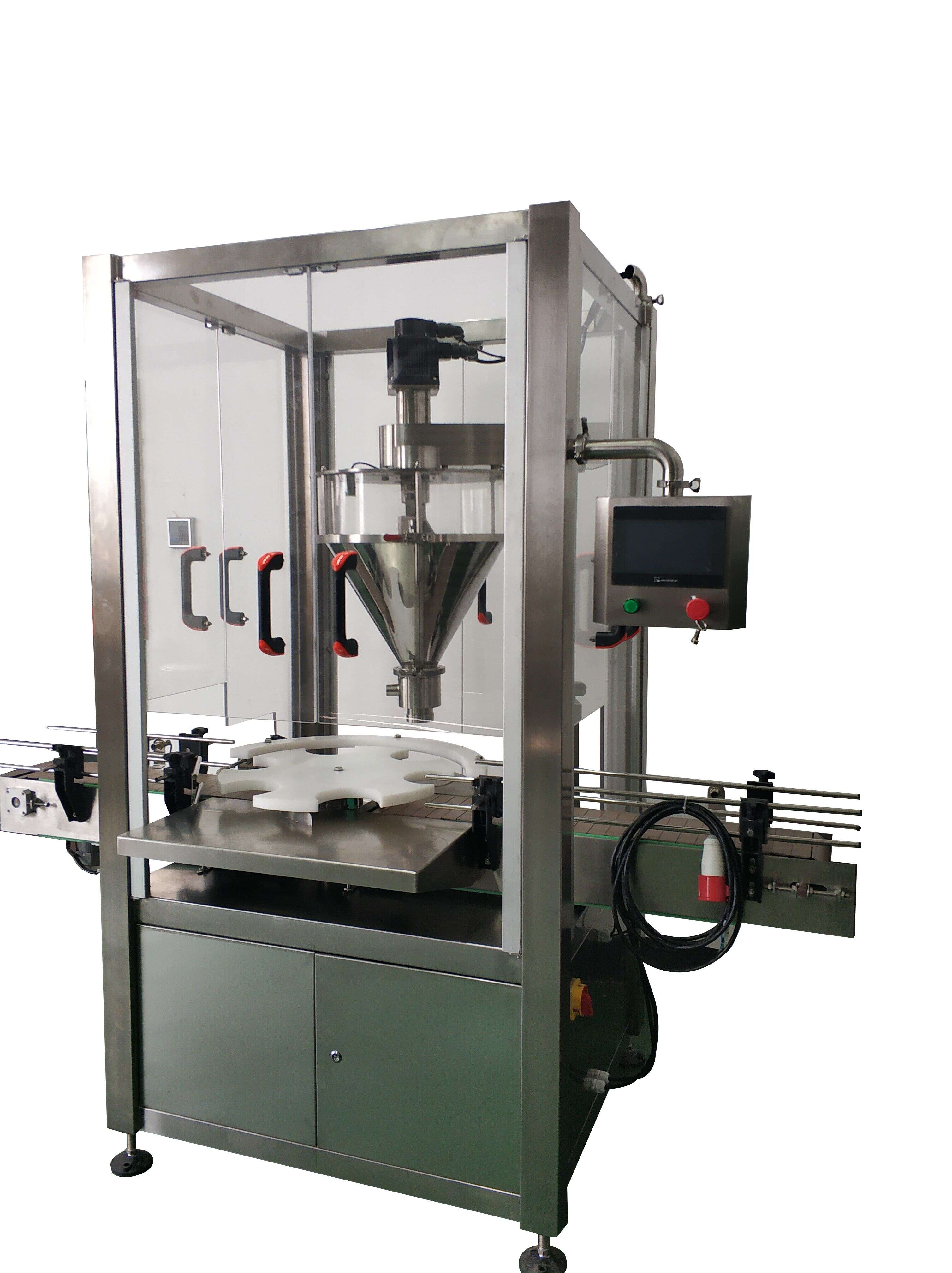 Dingjiang - cans/bottles/Jar whey powder Semi auto powder filling machine 1kg semi automatic powder pack 13