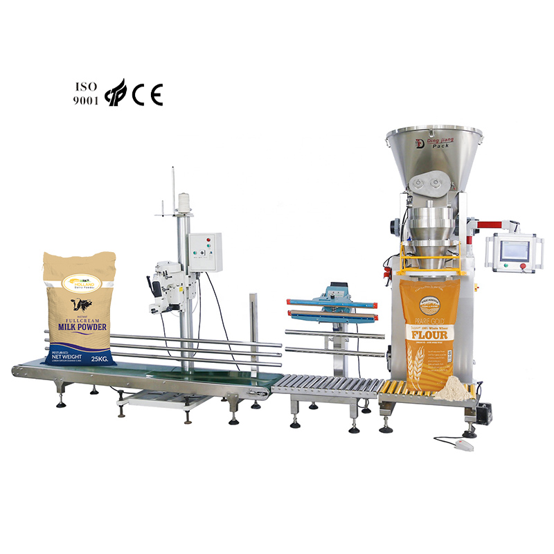 Dingjiang - cans/bottles/Jar whey powder Semi auto powder filling machine 1kg semi automatic powder pack 17