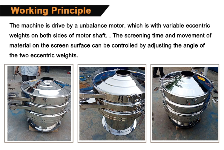 2021 China Supplier Stainless Steel Round Vibrating Sieve Machine Price