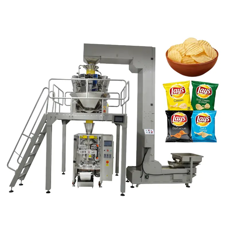 Dingjiang - Automatic Corn Flakes Potato Plantain Chips Nachos Nuts Packing Machine Automatic grain bag packing machine 1