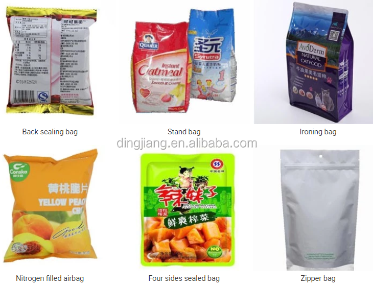 Dingjiang - Automatic Corn Flakes Potato Plantain Chips Nachos Nuts Packing Machine Automatic grain bag packing machine 11