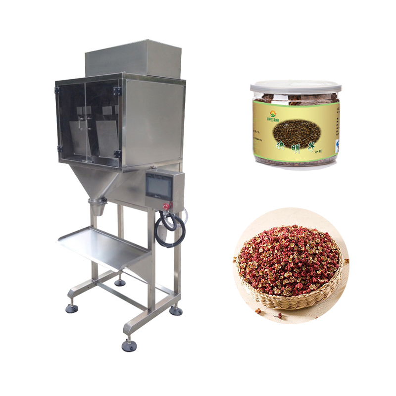 Dingjiang - Semi Automatic Sugar Tea Grain Rice Spices Nuts Weighing Filling Machine Automatic garin can packing machine 8