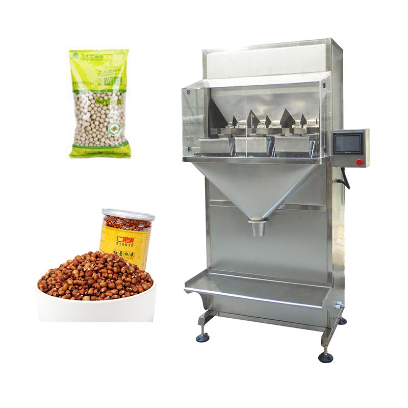 Dingjiang - Semi Automatic Sugar Tea Grain Rice Spices Nuts Weighing Filling Machine Automatic garin can packing machine 10