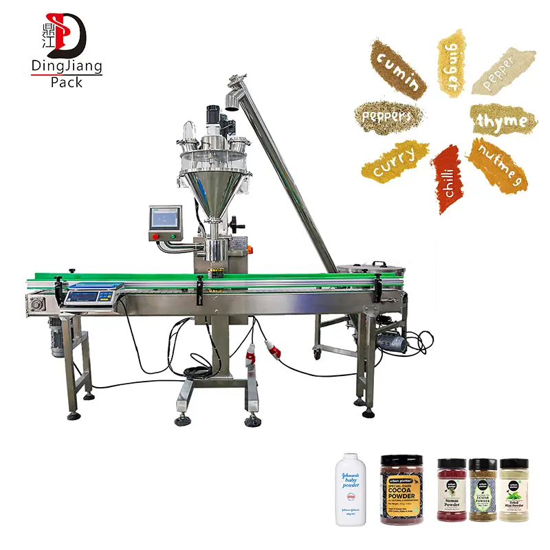 Dingjiang - Automatic baby talcum powder bottle packing machine 1000g automatic 1