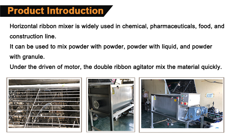 Stainless Steel 500L 1000L Milk Powder Ribbon Blender Mixing Machine