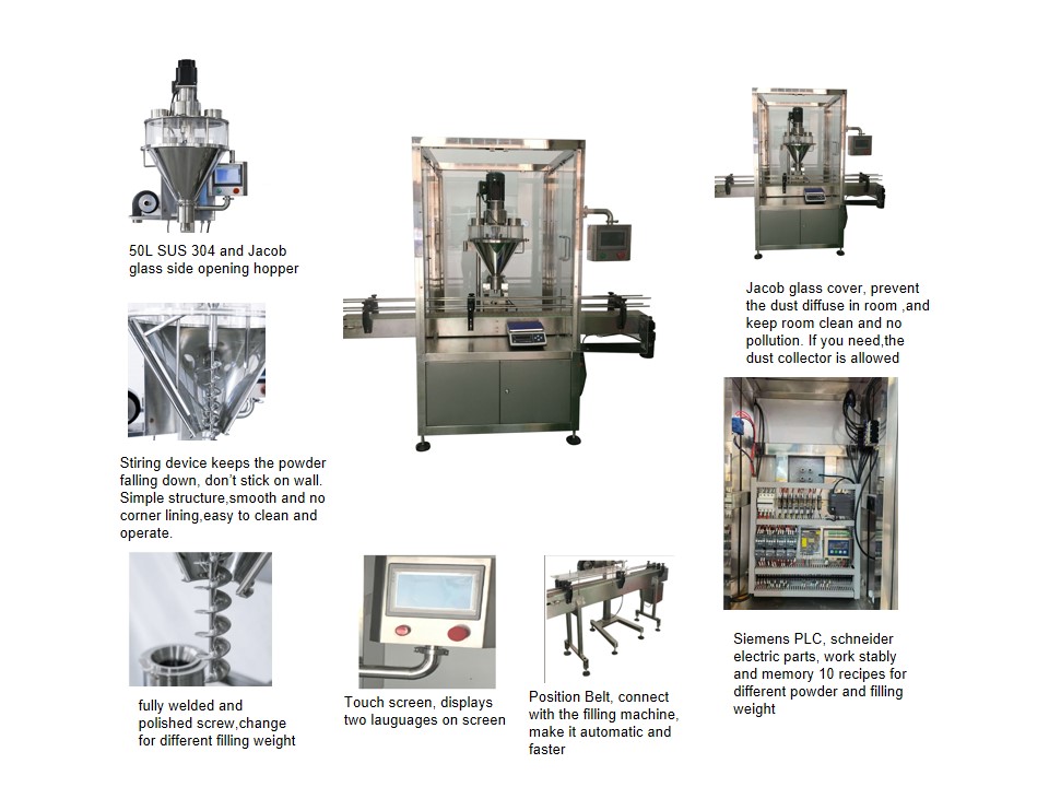 DJ-2B1 Automatic 50g to 5000g Powder Tin Filling Machine 6