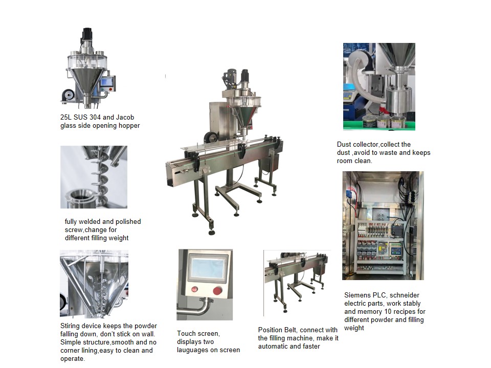 DJ-2A Automatic Powder Bottle Filling Machine 6