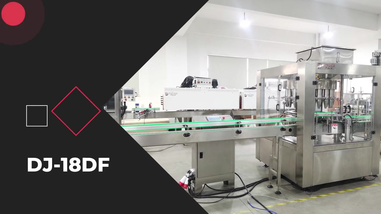  China DJ-18DF salt  bottle filling line manufacturers - Dingjiang 