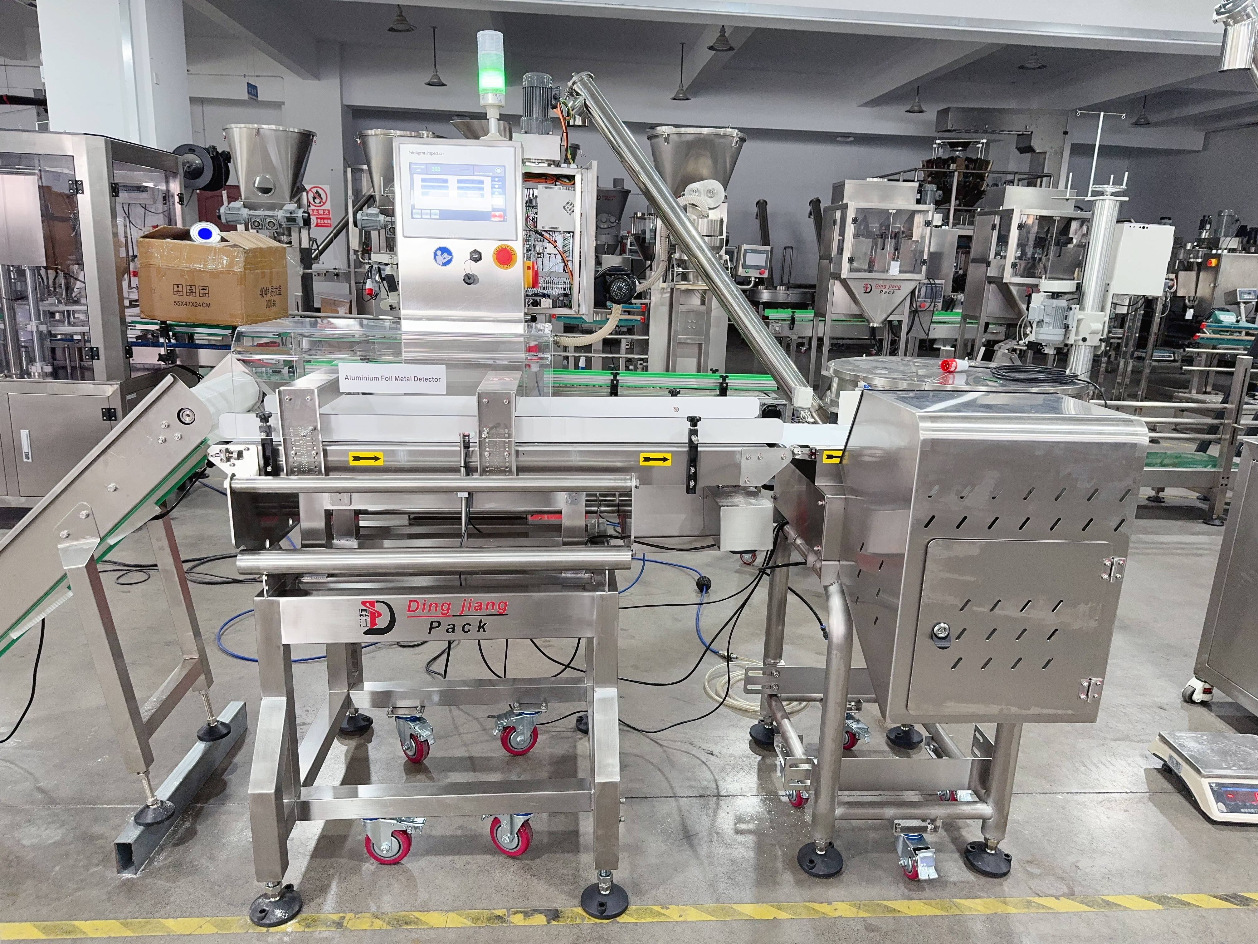 small bag powder packing with metal detector machine 4