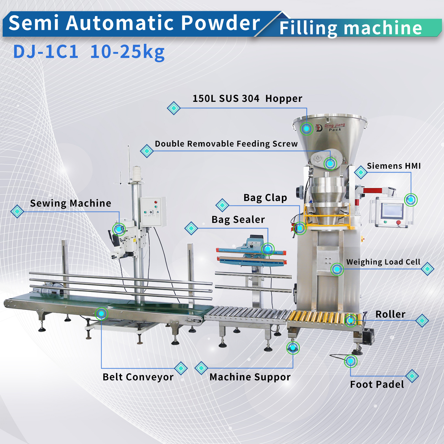 25KG Powder Pack Machine 