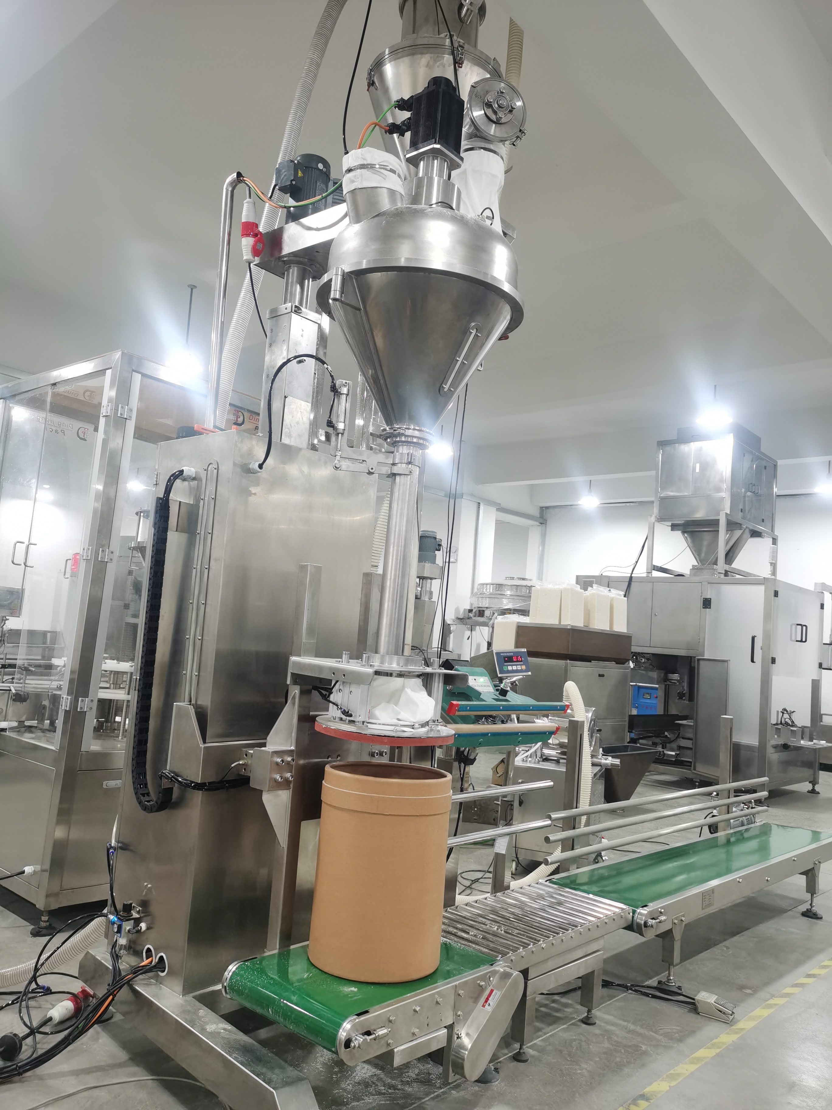 25kg powder lifting packing machine in barrel 3