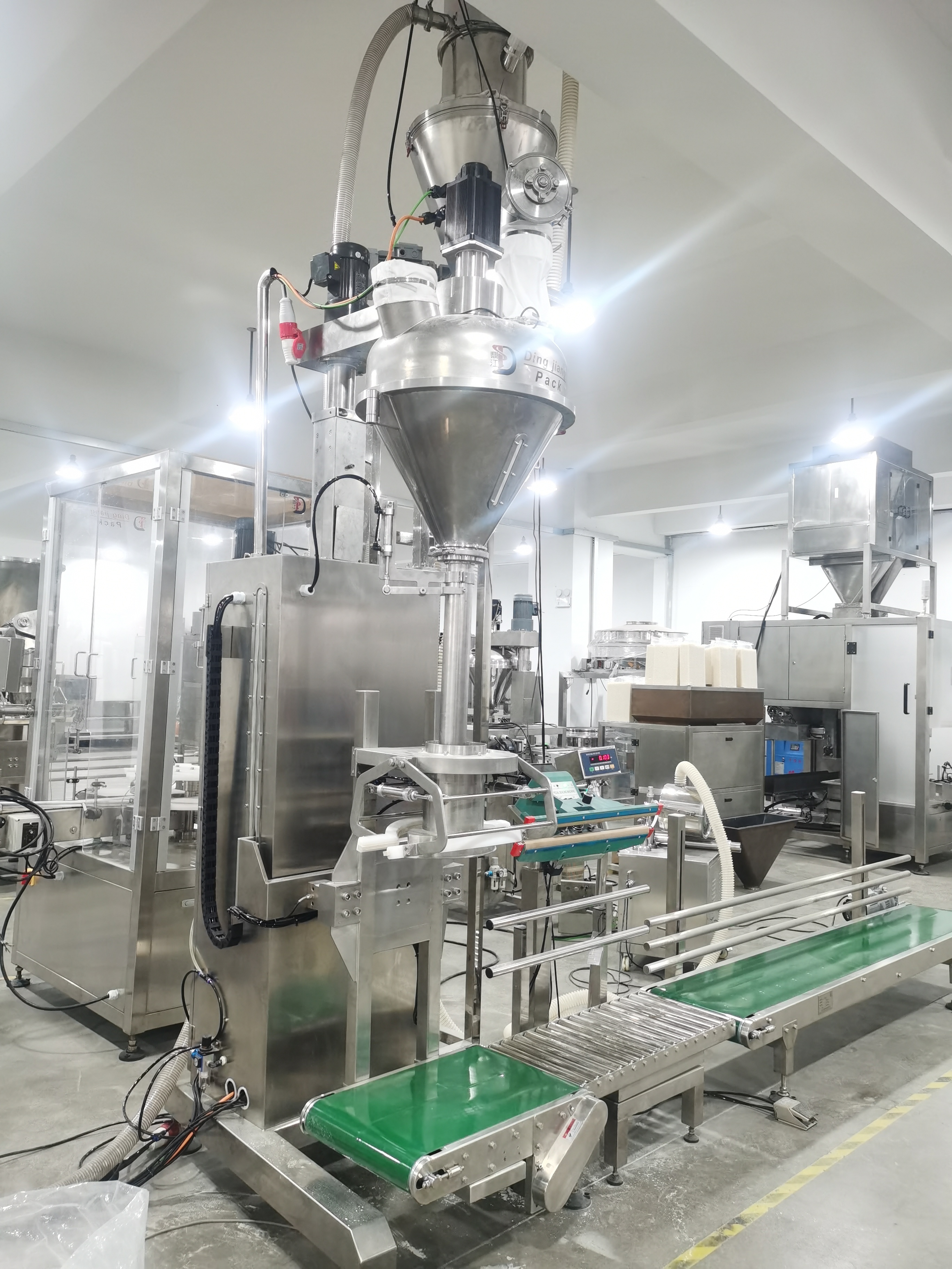 High Quality 25kg powder bag pack machine in lifting system Wholesale - Shanghai Dingjiang 2