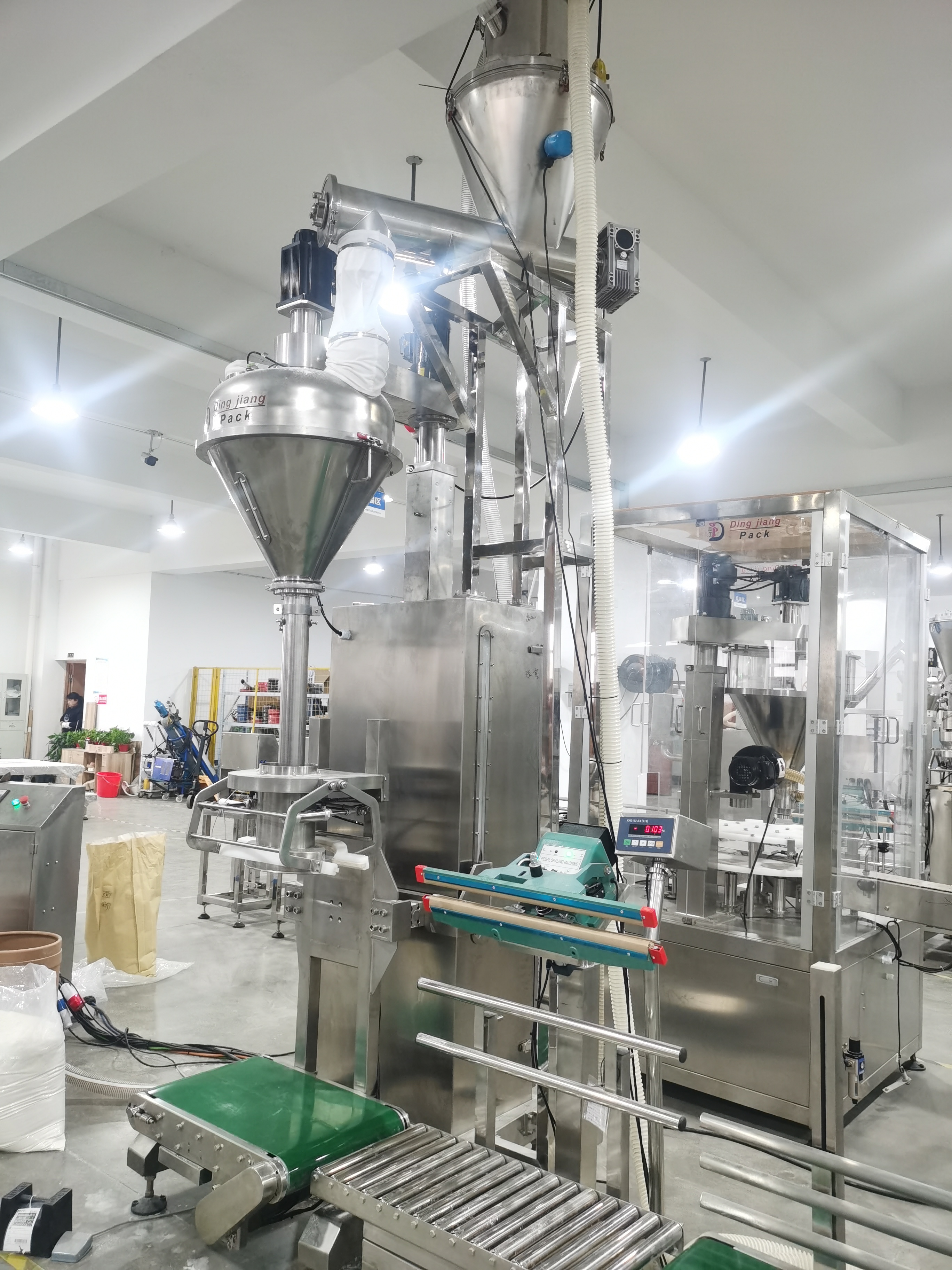 High Quality 25kg powder bag pack machine in lifting system Wholesale - Shanghai Dingjiang 3