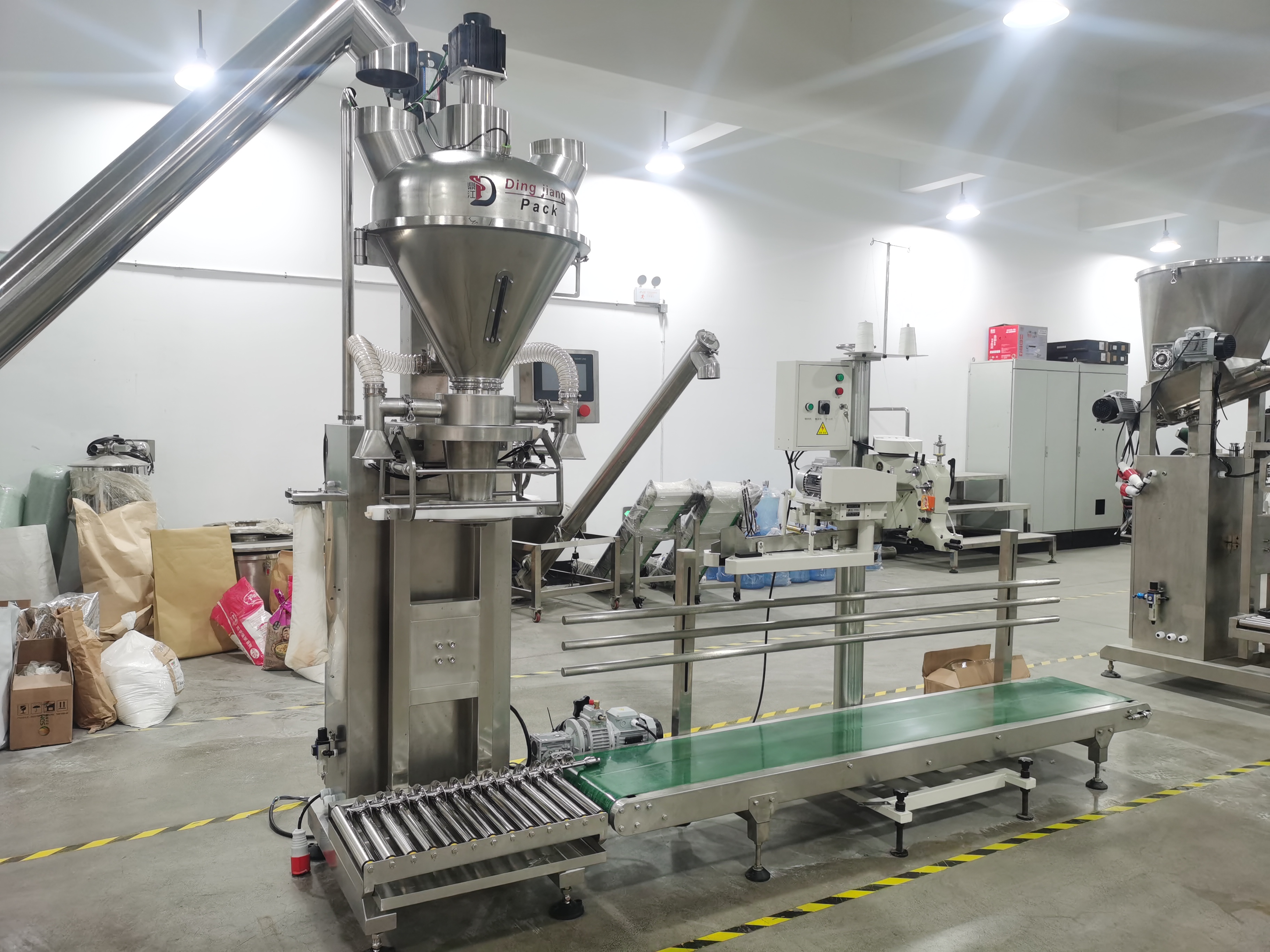 Best Semi automatic 25kg  powder pack machine with dust collector Factory Price - Dingjiang 2