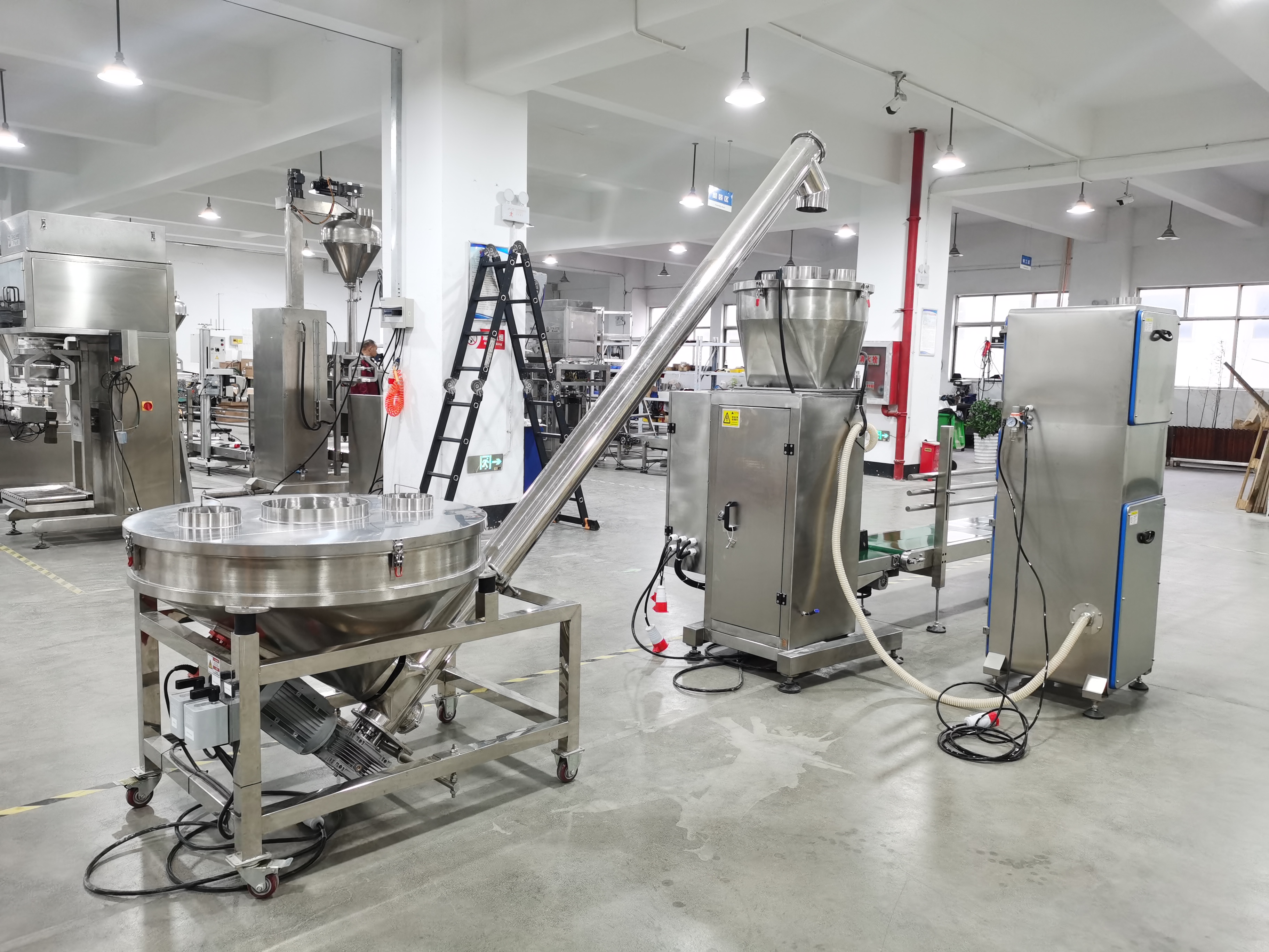 Best Quality semi automatic 25kg valve bag pack machine Factory 3