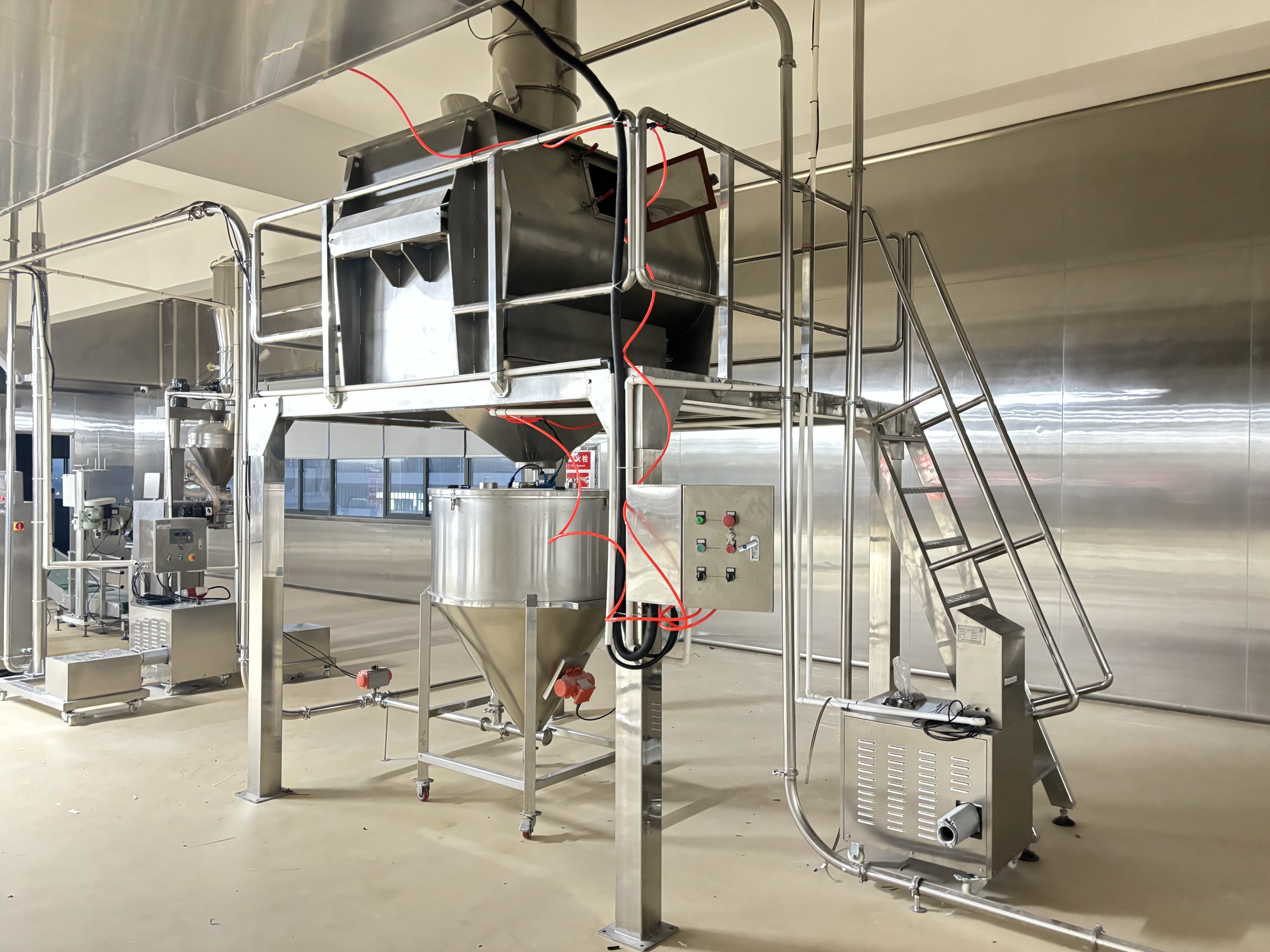 Automatic  spice powder mixing and 25kg  packing  line 3