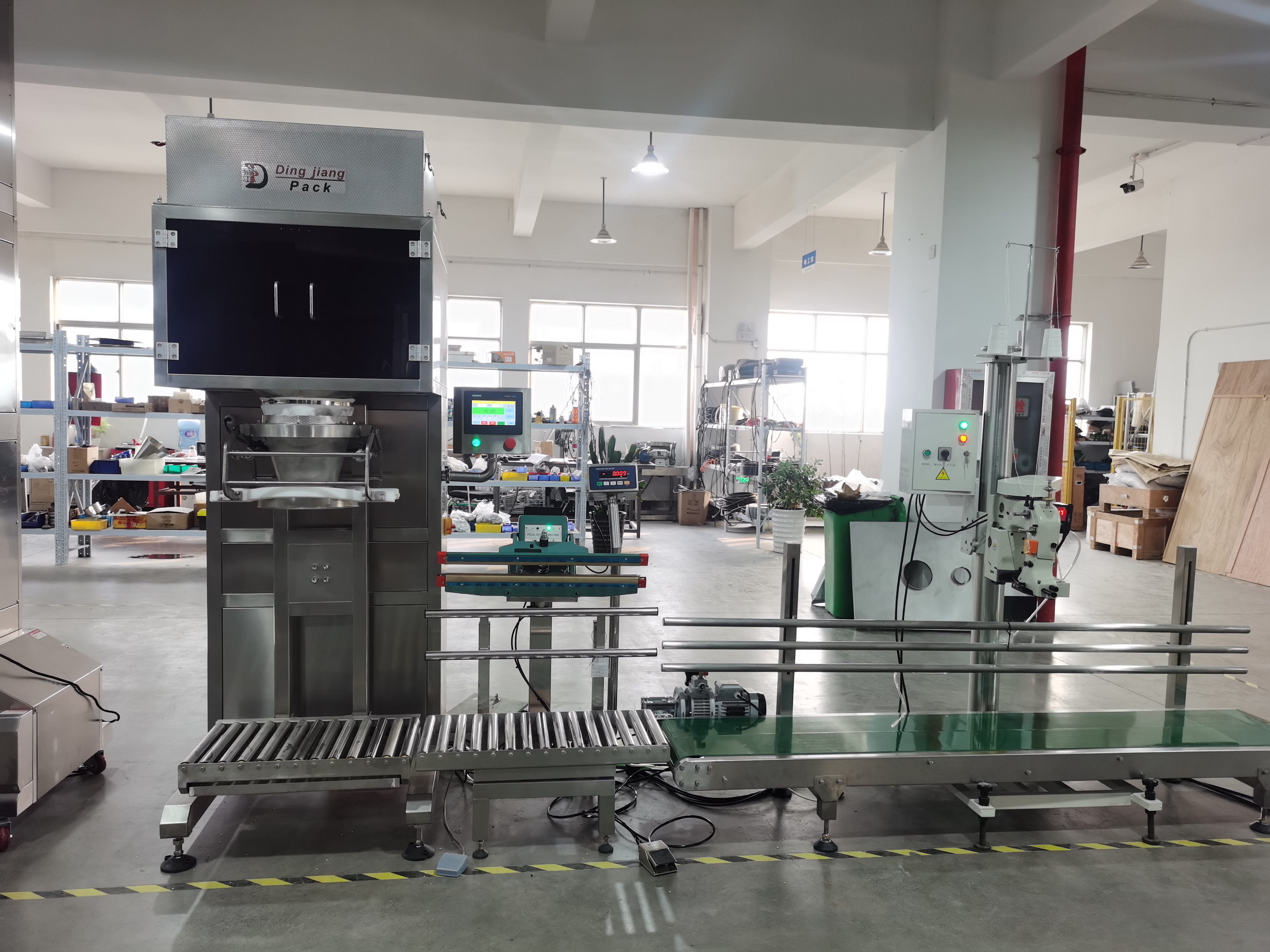 Semi automatic 25kg granule  packing machine Supplier & manufacturers | Dingjiang 8