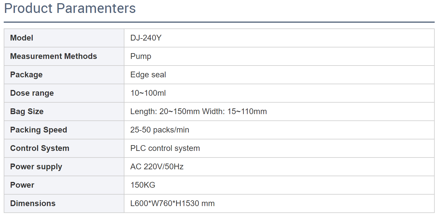 Automatic liquid sachet pack machine for soya sauce 4