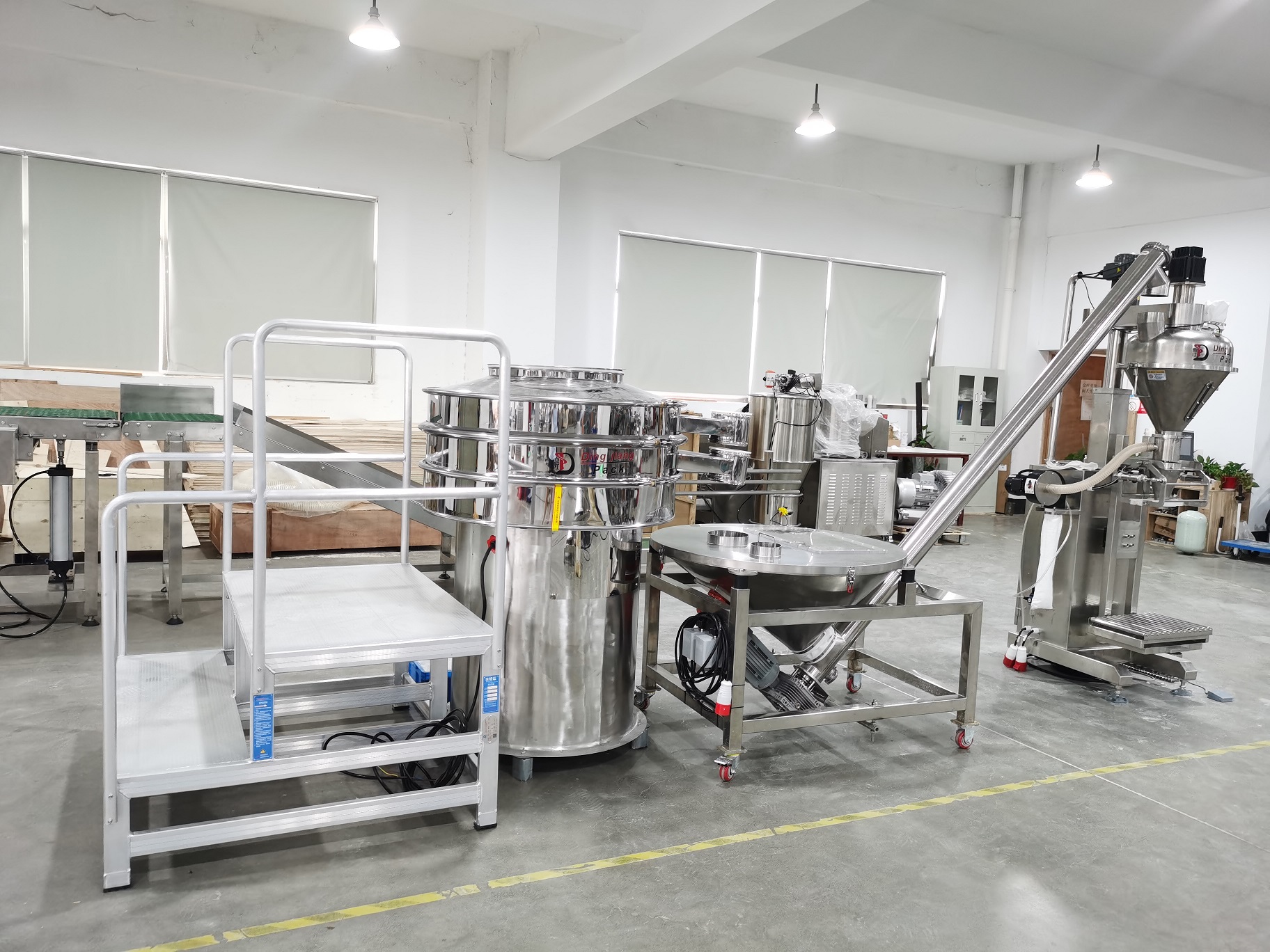China powder pack Machine ready to ship to customer site manufacturers - Dingjiang 1
