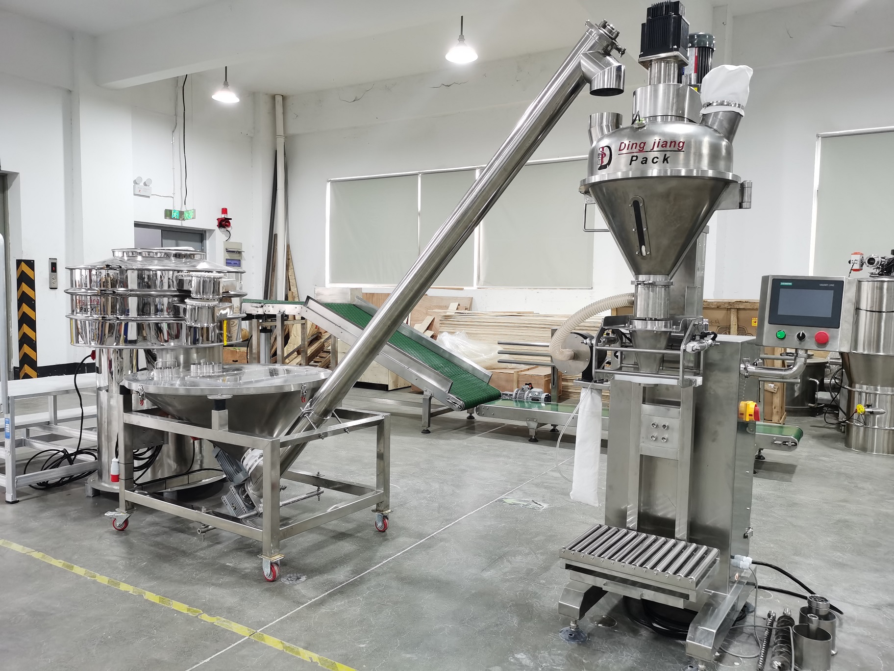 China powder pack Machine ready to ship to customer site manufacturers - Dingjiang 4