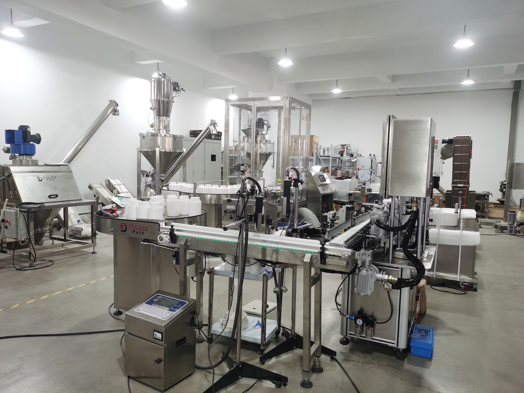  Best 500g  Powder bottle filling line for Vitamin Powder  packing Supplier 