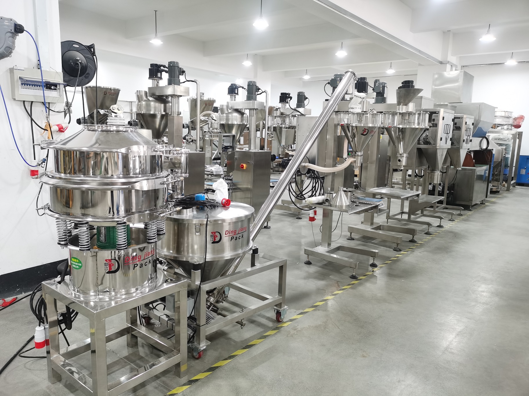 DJ-1A3 Powder filling machine pack 50g to 500g powder for coffee powder ready ship to canada? |  Dingjiang 6