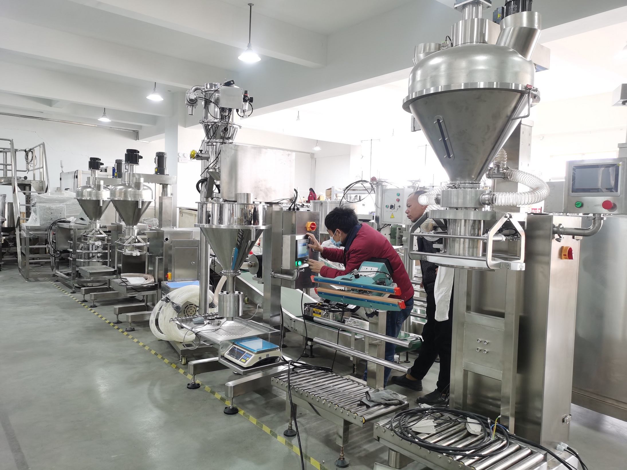 DJ-1A3 Powder filling machine pack 50g to 500g powder for coffee powder ready ship to canada? |  Dingjiang 7