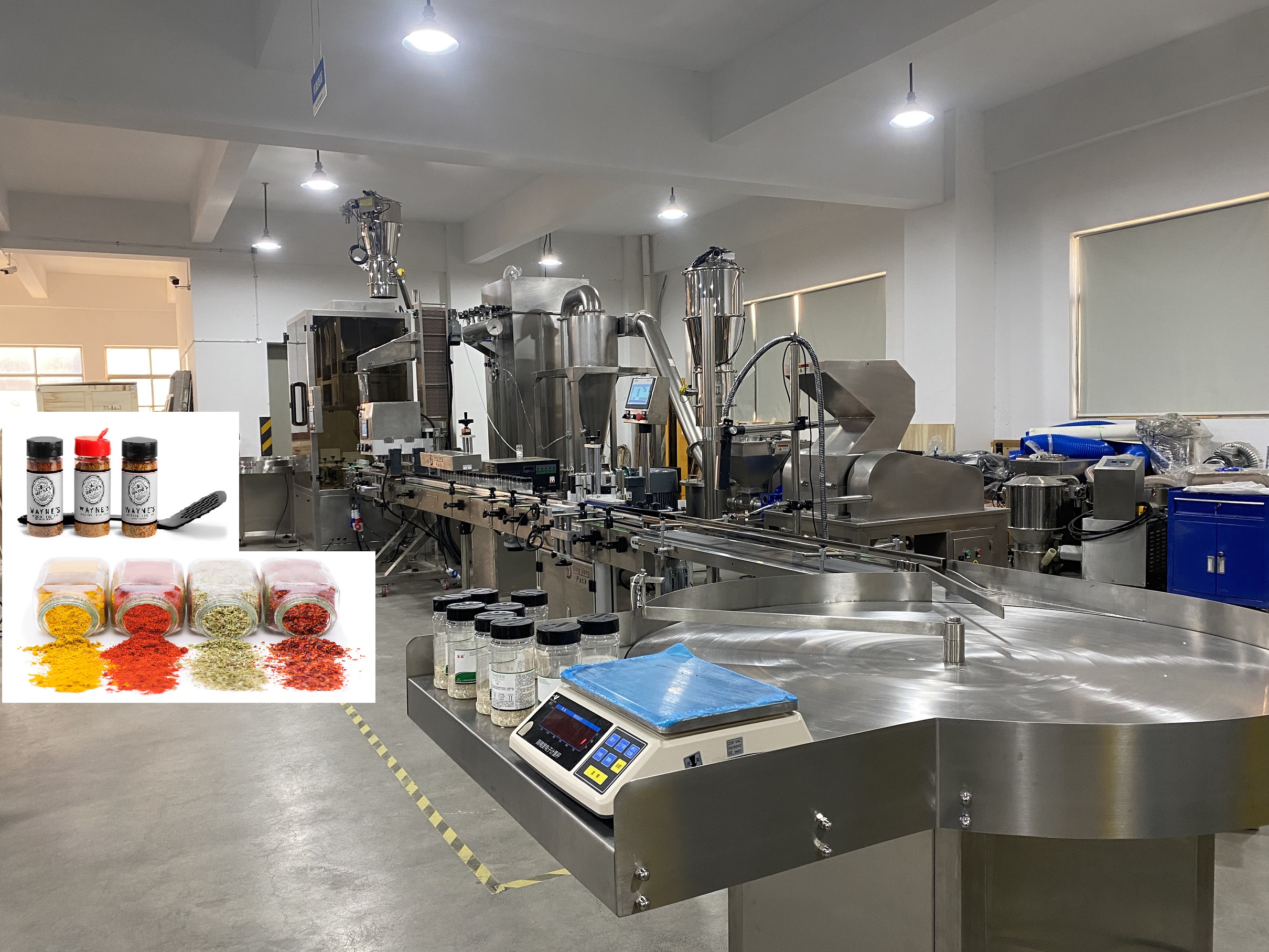 Automatic Spice powder bottle filling line ship out? | Dingjiang 1