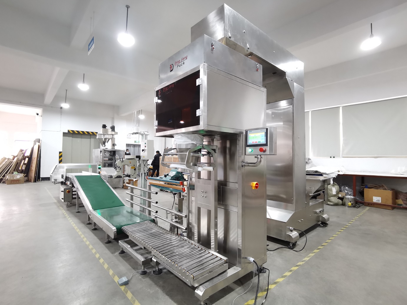 About Dingjiang DJ-Z25 5-25kg bread crumbs packing machine ready ship to spain 6