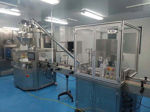 800g milk powder filling line in customer factory 3