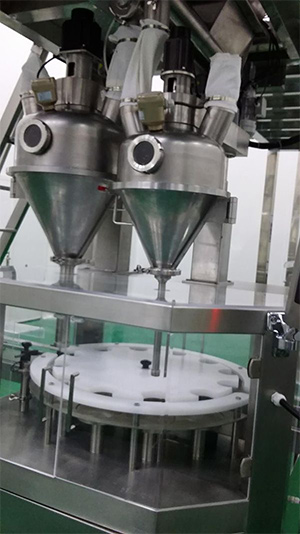 800g milk powder filling line in customer factory 6