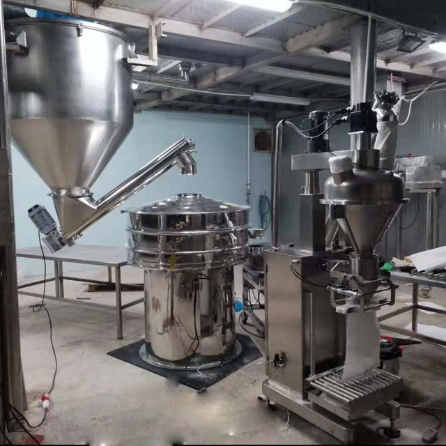 Shandong 5kg fruit powder pack line work in customer factory 6