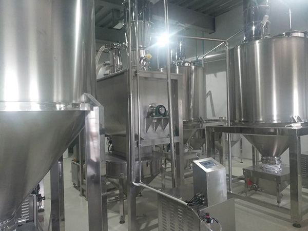 0.8kg 5kg 25kg flour powder pack line installtion in customer factory 3