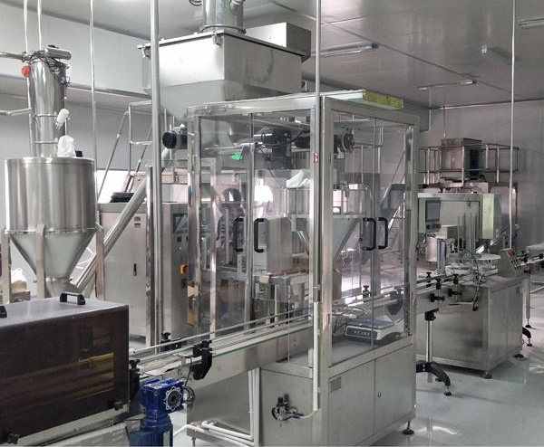 Automatic flour mixing+ feeding +packing line test success in customer factory 6