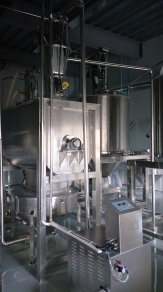 Automatic flour mixing+ feeding +packing line test success in customer factory 10