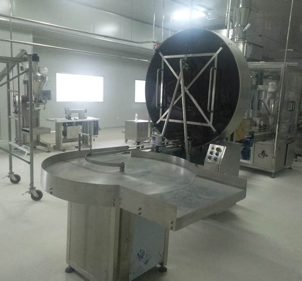 Automatic flour mixing+ feeding +packing line test success in customer factory 7