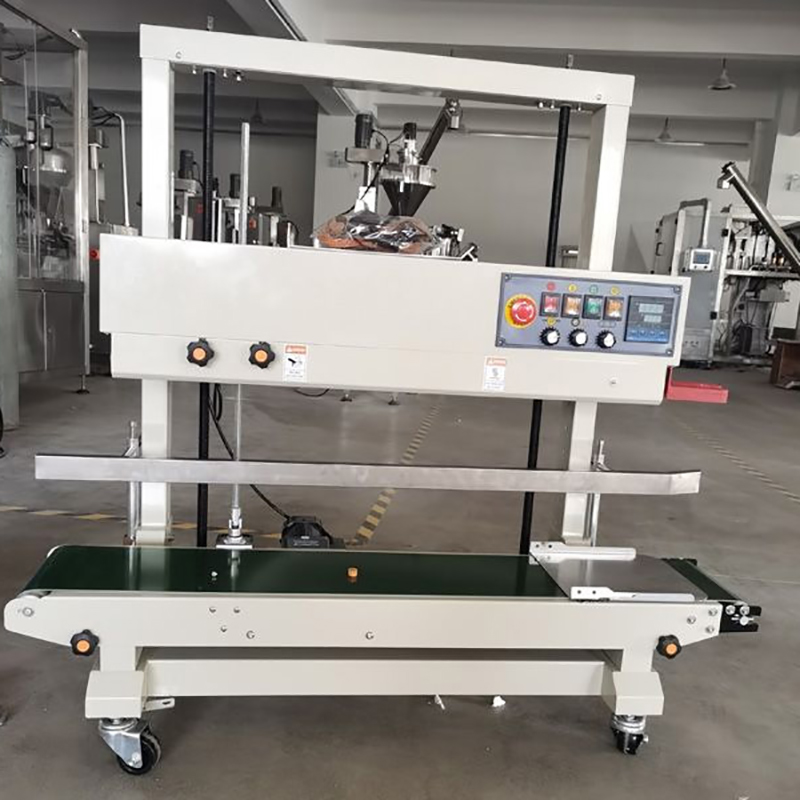 DJ-3.5-10kg automatic Bag sealer delivery to Spain1 5