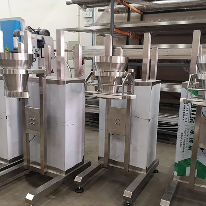 DJ-1C1 semi automatic 10kg flour powder filling machine delivery to Brazil1 4