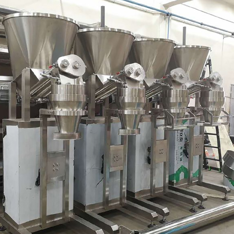 DJ-1C1 semi automatic 10kg flour powder filling machine delivery to Brazil1 1