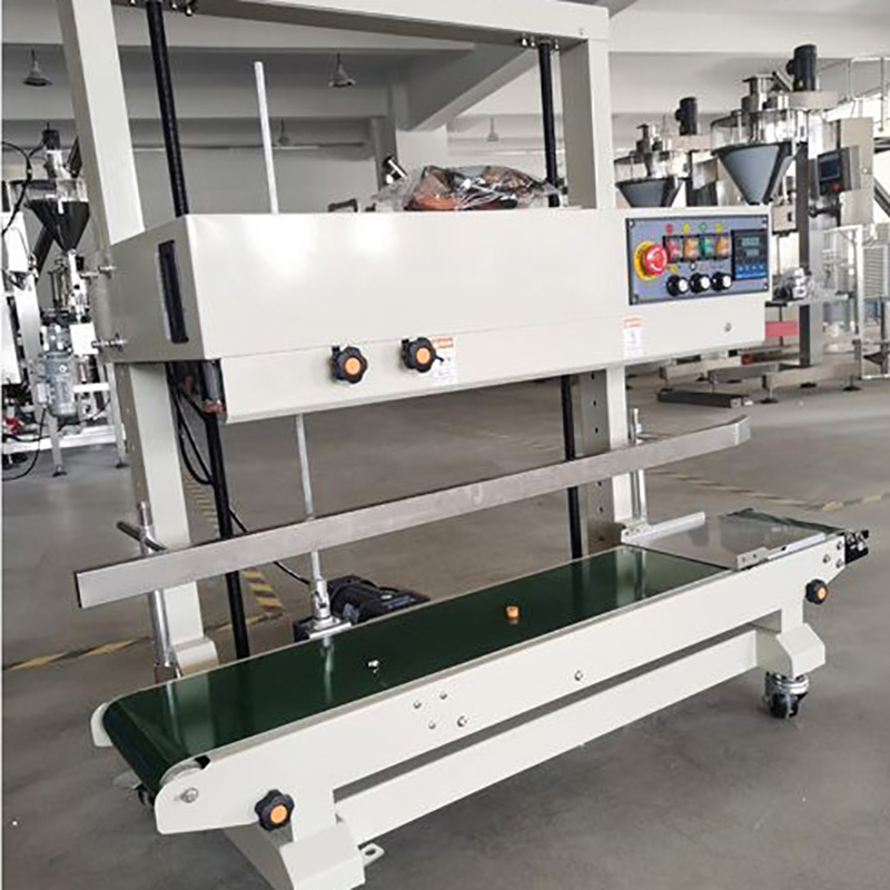 DJ-3.5-10kg automatic Bag sealer delivery to Spain1 2