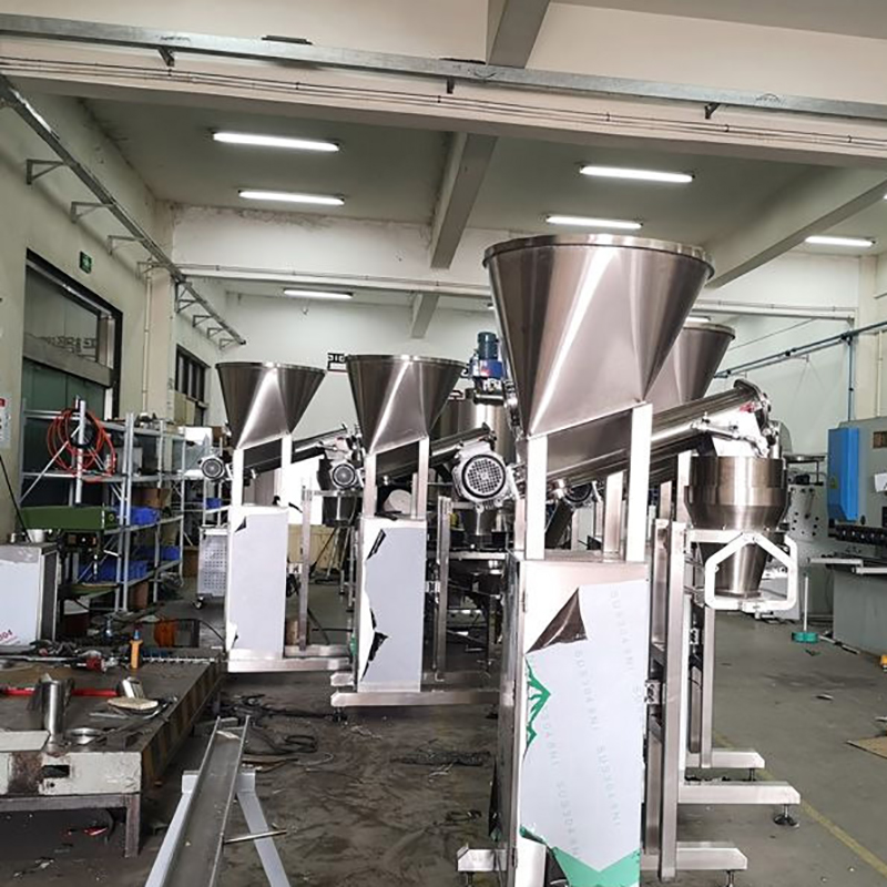 DJ-1C1 semi automatic 10kg flour powder filling machine delivery to Brazil1 7