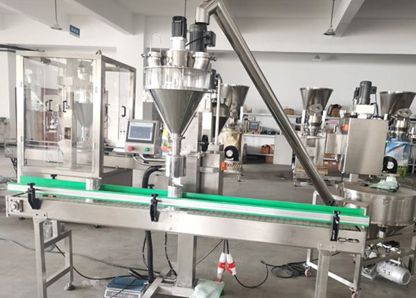DJ-2A 50-500g automatic powder filling machine delivery to Switzerland1 1