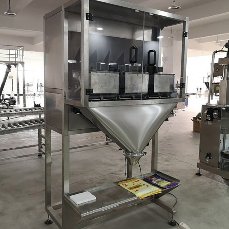 DJ-Z3 semi automatic 50g 1000g grain packing machine delivery to Argentina1 4