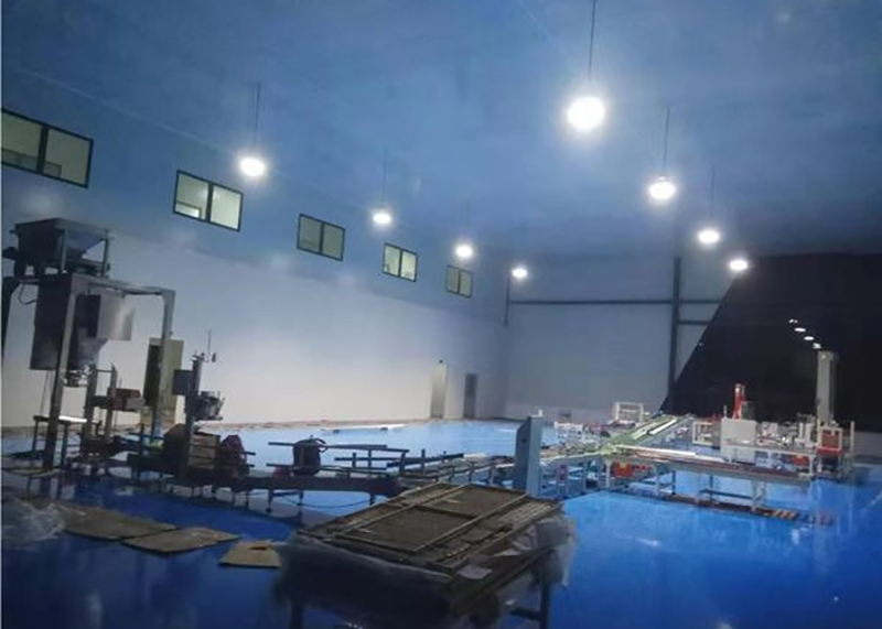 DJ-1C2 10-50kg weighing powder packaging machine customer site1 4