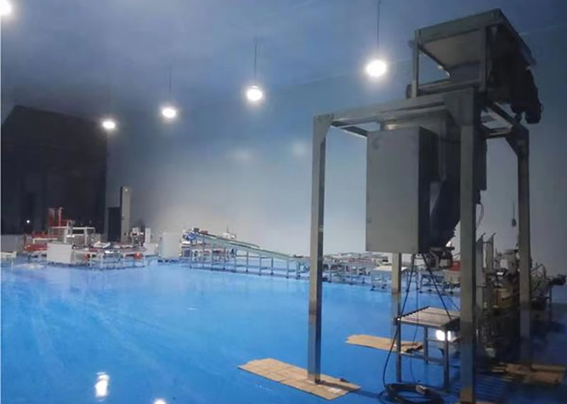 DJ-1C2 10-50kg weighing powder packaging machine customer site1 2